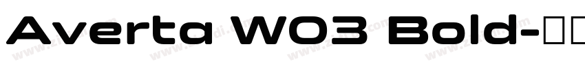 Averta W03 Bold字体转换